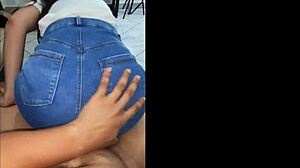 The religious girl in a skirt secretly loves getting bent over and fucked hard