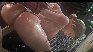 cammy's getting her cheeks clapped hard by a huge cock on the street.