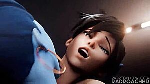 Widow the Babymaker by RadroachHD, wanna see huge tits and wet pussy squirt?