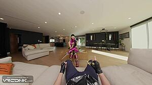 VR Conk's Mortal Kombat parody with Queenie Sateen