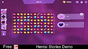 2D Hentai game with erotic match-3 mechanics and romantic stories