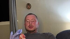 Flexible come thru plug and hardcore masturbation