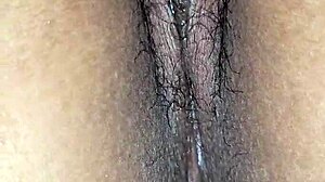 Vered latina plays with wet cum and precum