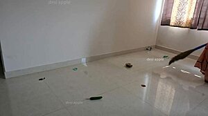 Prabha the Tamil maid pleases her owner while at work