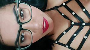 teacher sent a video of herself masturbating and sucking cock!