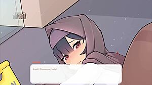 i moan as tsundere milfin hentai game ep 3 creampies my muslim boss tight pussy at work