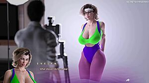 perfect huge natural tits on this sexy mature stepmom with amazing curves in 3d hentai.