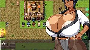 Tanned Girl Natsuki's Hentai Creampie Squirting from Monster Cock to Pussy