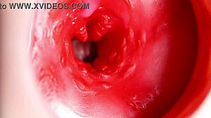 this beautiful pussy is pulsating and squeezing my cock camera inside the hole