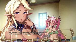 Self-assured dark-skinned elf sisters masturbate and get filled with cum