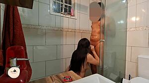 dotado pounds me hard in the shower, then i swallow it all