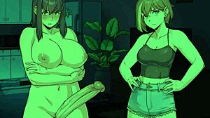 I’m hooked on Chloe watching Amy masturbate with her futa cock in Benefitship