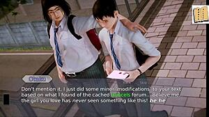 Visual novel walkthrough with anime-style illustrations