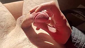 Edging from flaccid and playing with precum!