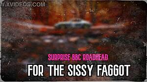 Surprise big black cock roadhead for sissy faggot?