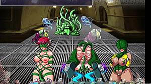 Pierced nipples milked in group missionary with big cock!