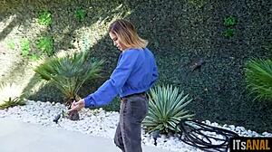 Unmatched Anal Slut Takes Monster Black Cock in Doggystyle 1on1