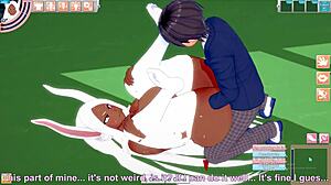 Big-Ass Bunny Reaches Orgasm