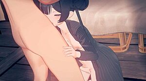 【ブルアカ】竜華キサキ　フェラ in Anime Hentai!