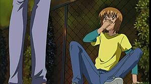 The story of the pervert chikan monogatari: the forbidden pleasure of footjobs in anime hentai