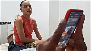 Friend costs dearly at party with bisexual brunette