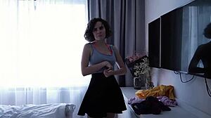 Cleaning job turns into unexpected payment for cute teen