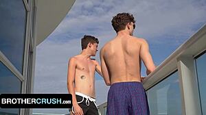 Twink with blue balls drilled bareback until hole turns red