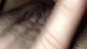 My pussy gets creamy as I experience an incredible orgasm in vertical video