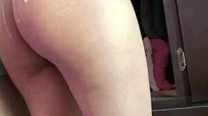 schoolgirl fucks neighbor secretly, gets cum filled from behind