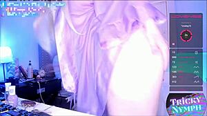 Blonde Nymph Plays Sensually In Her Ahegao Panties!