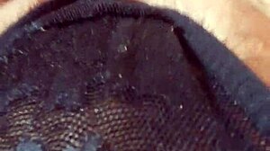 Pregnant Gretala Flashes In Transparent Thong