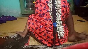 Indian aunty gets steamy with step boyfriend. So hot!