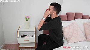 La Belle aux Gros Seins Miss Horny Miss Eve gets roughly fucked by a monster cock in lingerie