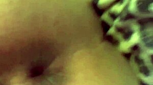 Close up and personal solo scene with a tattooed amateur
