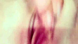 Enjoying a solo session with double penetration elements