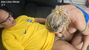 i was watching the game when this hot milf made me stop to fuck her, and she gave me her ass