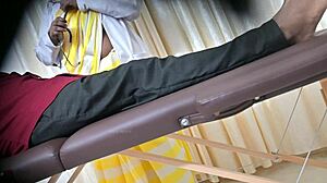 Desi Doctor Sahiya Teases Patient with Slow Sensual Handjob