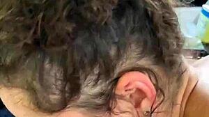 Hooker rides customer and takes cum