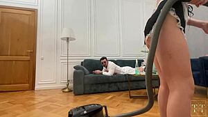 I Saw the Camera and Gave Myself to Him on the Couch for Fun