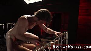 Is ebony teen in bondage trouble with excited blonde tourist bdsm?