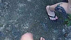 Leite and Boquete in the Backyard! Who’s Up for Public Blowjob Action with a Skinny Brazilian?