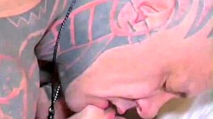i get rimjob wet blowjob and intense fucking from tattooed brunette
