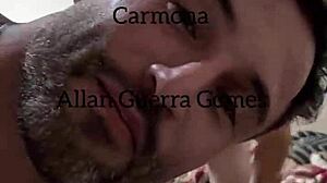 carmona faz massagem no allan guerra pelado e se aproveita de sua bunda