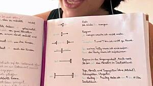 Join Me to Learn German with a Cute Curvy Brunette in a Fun Way