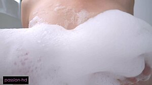 Skinny Slut Loves Playing With A Sudsy Big Cock - Cecelia Taylor