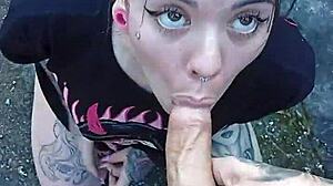 Leite und Boquete im Hinterhof! Wer ist für öffentlichen Blowjob mit schlanker Brasilianerin?