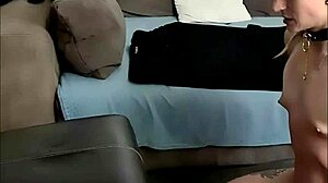 A slutty student engages in kinky activities like drinking piss and eating cum