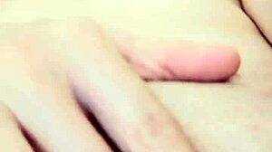 Enjoying a solo session with double penetration elements