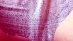 Pregnant Gretala Flashes In Transparent Thong