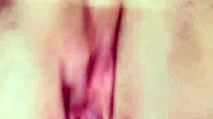 Enjoying a solo session with double penetration elements